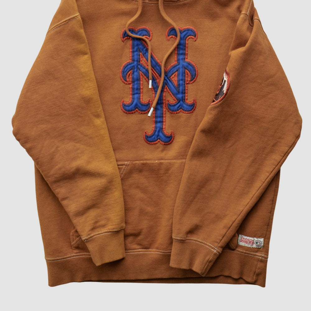 New York Mets Stitches 2000s Hooded Pullover Sweatshirt - MLB Pullover