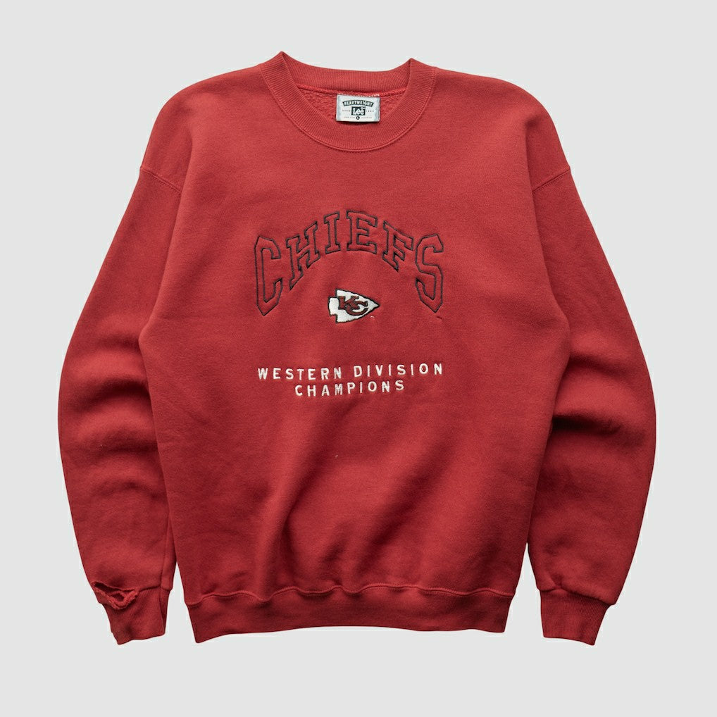 Kansas City Chiefs Lee Apparel 90s Pullover Sweatshirt | NFL New