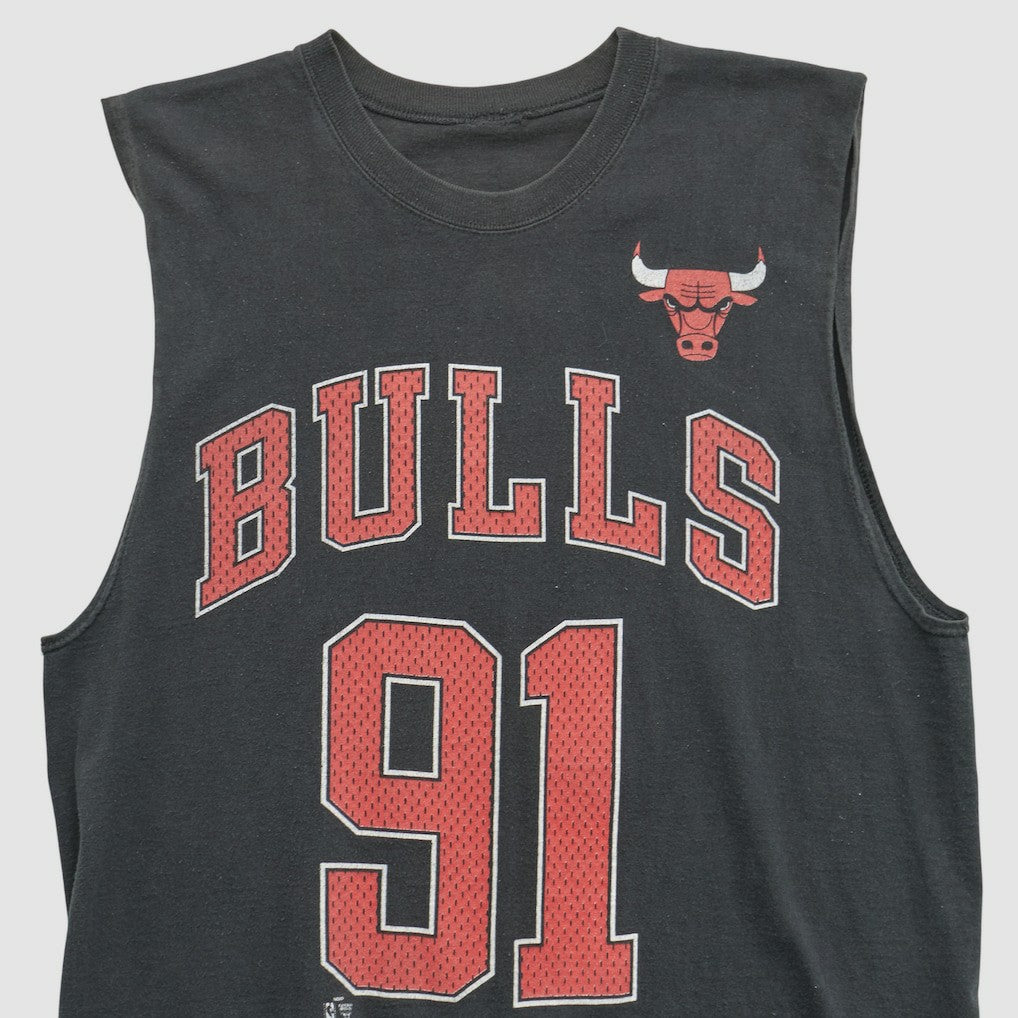 Black Chicago Bulls 90s Tank sale | NBA