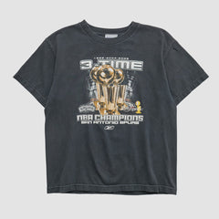 Black San Antonio Spurs Reebok 2005 T-shirt | NBA