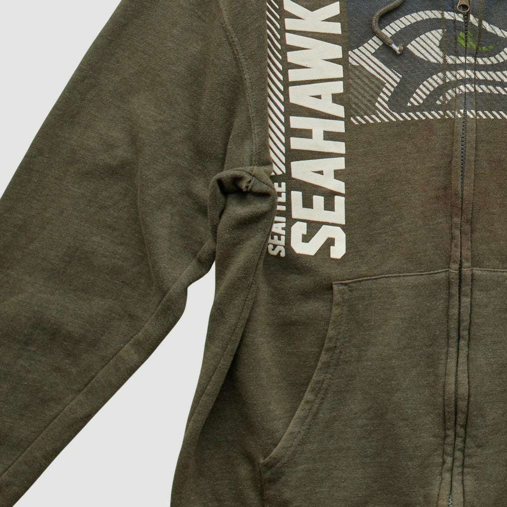 Seattle Seahawks NFL 2010s Hooded Full Zip Sweatshirt | NFL Sale