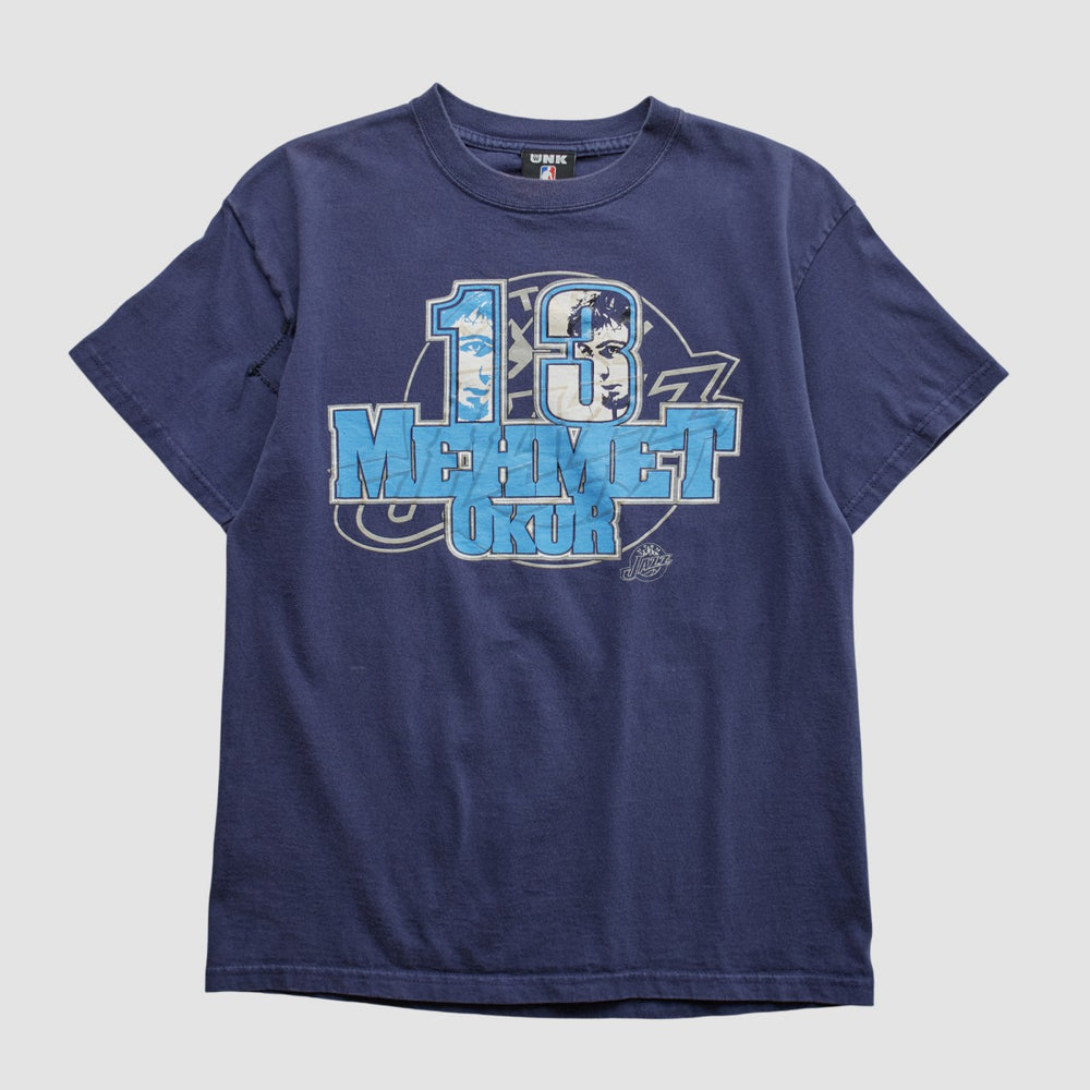 Navy Mehmet Okur UNK 2000s T-shirt | NBA