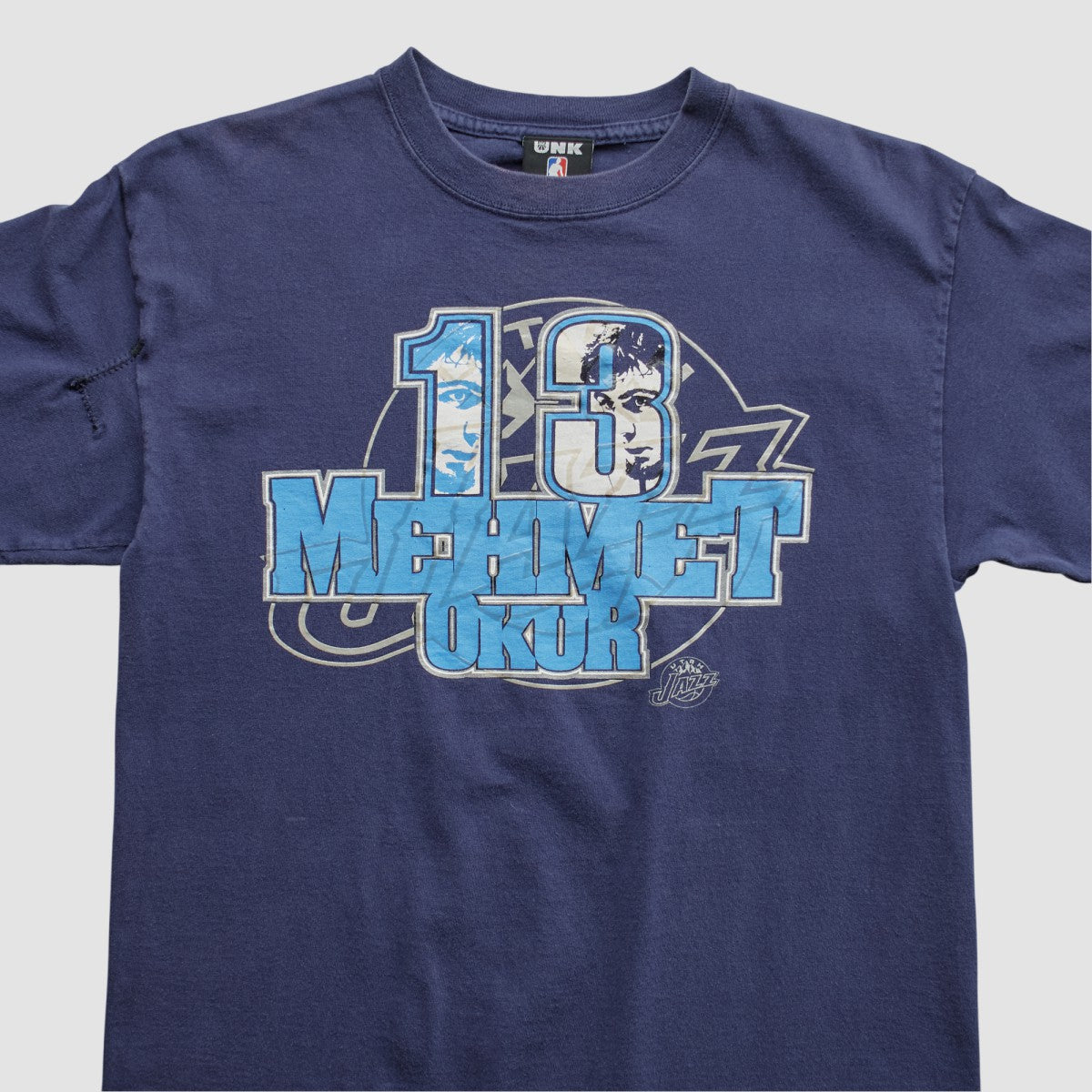 Navy Mehmet Okur UNK 2000s T-shirt | NBA