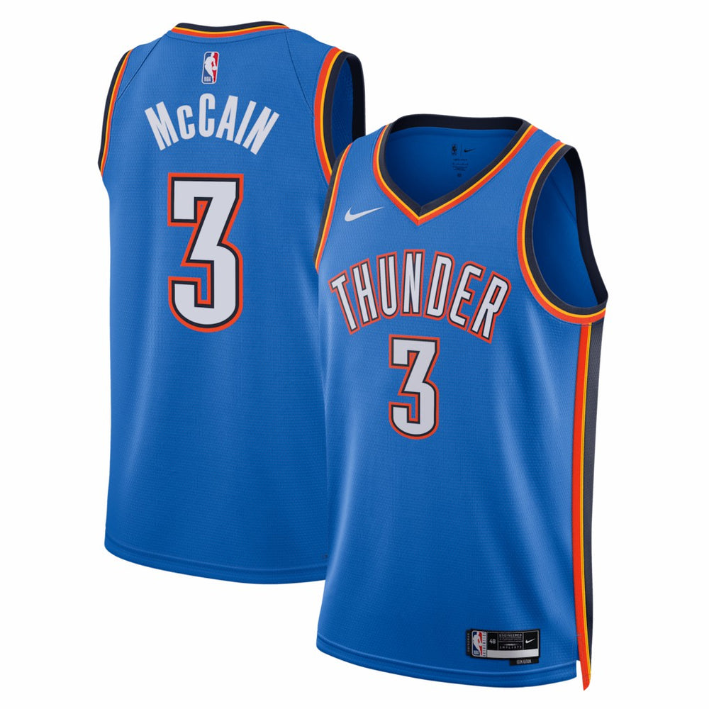 Blue Jared McCain Oklahoma City Thunder Unisex Swingman Jersey | NBA
