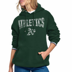Athletics Starter Women's Lace Team Lockup Fleece Hoodie - MLB Hoodies