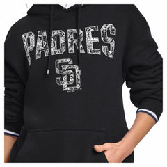 San Diego Padres Starter Women's Lace Team Lockup Fleece Hoodie - MLB Hoodies