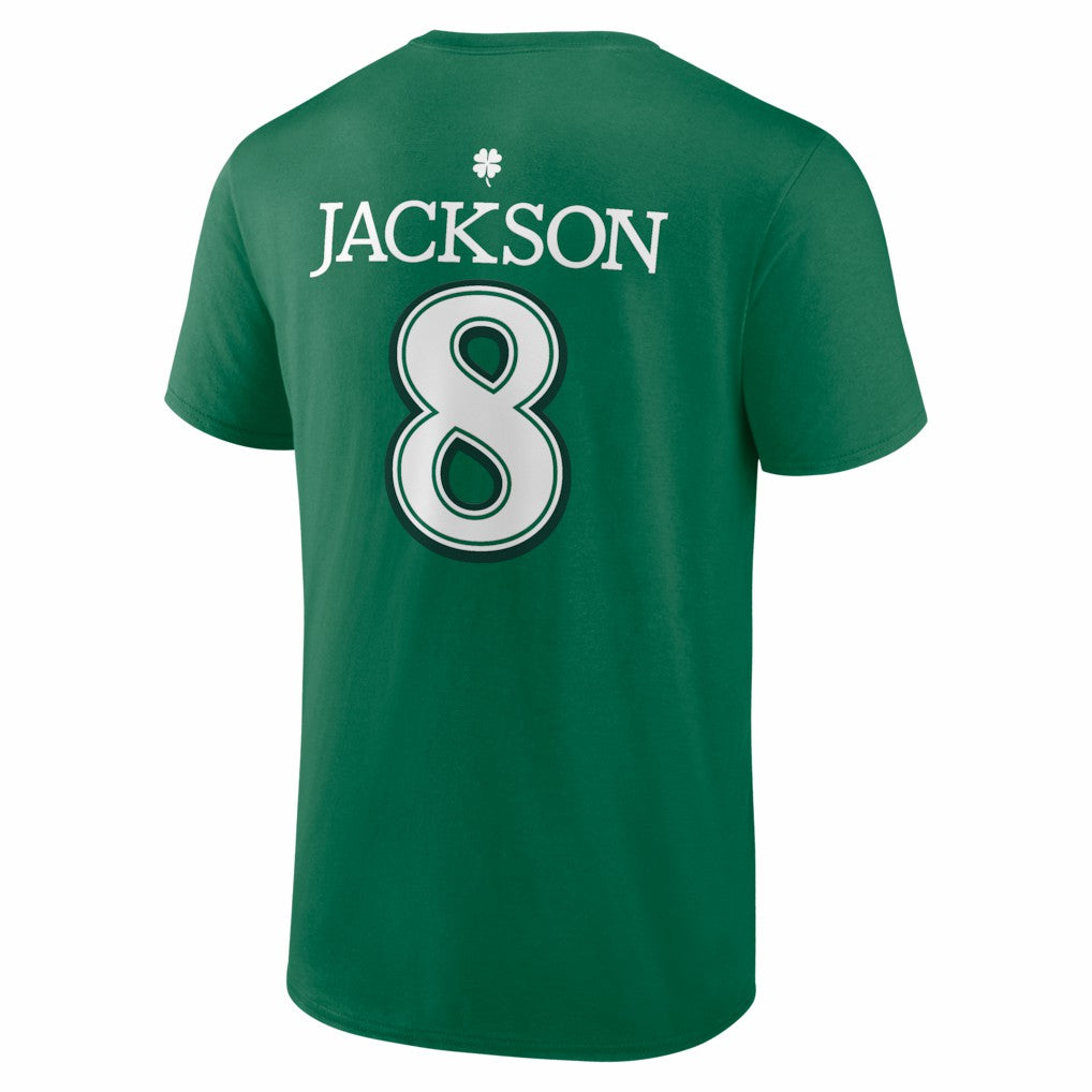 Baltimore Ravens Lamar Jackson  St. Patrick's Day Icon Name & Number T-Shirt | NFL Sale