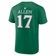 Buffalo Bills Josh Allen  St. Patrick's Day Icon Name & Number T-Shirt | NFL Near me