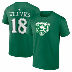 Chicago Bears Caleb Williams  St. Patrick's Day Icon Name & Number T-Shirt | NFL Hot