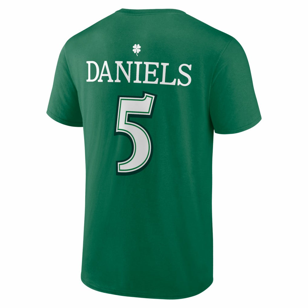 Washington Commanders Jayden Daniels  St. Patrick's Day Icon Name & Number T-Shirt | NFL Discount