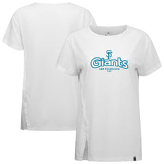 San Francisco Giants Levelwear Women's Blue Haven Influx Cornerstone T-Shirt - MLB T-shirts