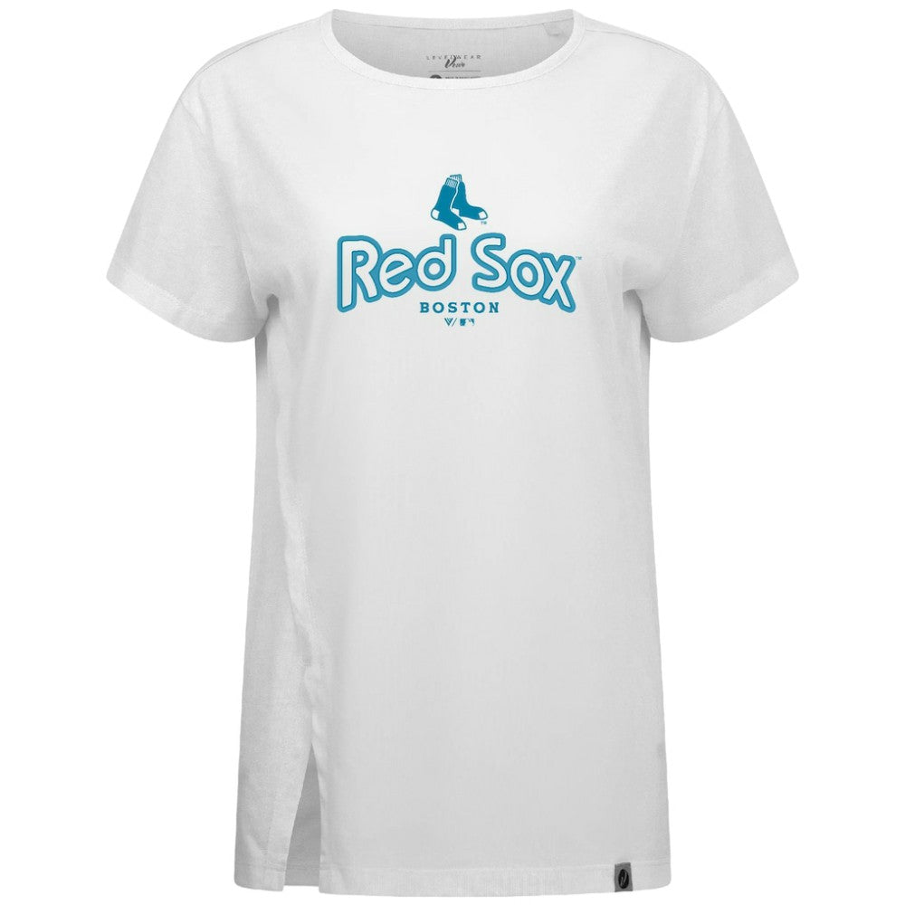 Boston Red Sox Levelwear Women's Blue Haven Influx Cornerstone T-Shirt - MLB T-shirts
