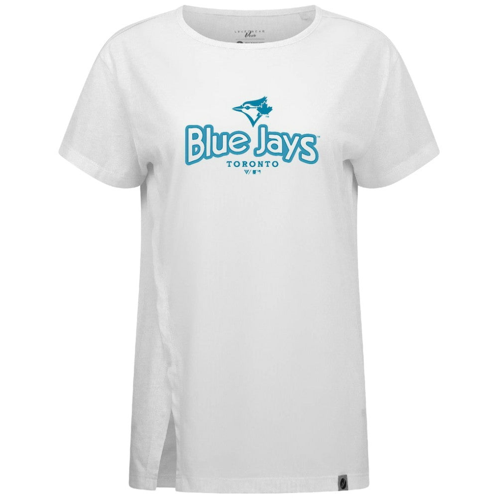 Toronto Blue Jays Levelwear Women's Blue Haven Influx Cornerstone T-Shirt - MLB T-shirts