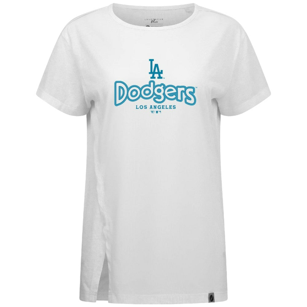 Los Angeles Dodgers Levelwear Women's Blue Haven Influx Cornerstone T-Shirt - MLB T-shirts