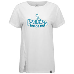 Colorado Rockies Levelwear Women's Blue Haven Influx Cornerstone T-Shirt - MLB T-shirts