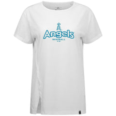 Los Angeles Angels Levelwear Women's Blue Haven Influx Cornerstone T-Shirt - MLB T-shirts