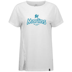 Miami Marlins Levelwear Women's Blue Haven Influx Cornerstone T-Shirt - MLB T-shirts