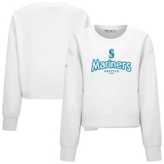 Seattle Mariners Levelwear Women's Judd Cornerstone Cropped Sweatshirt - MLB Sweatshirts