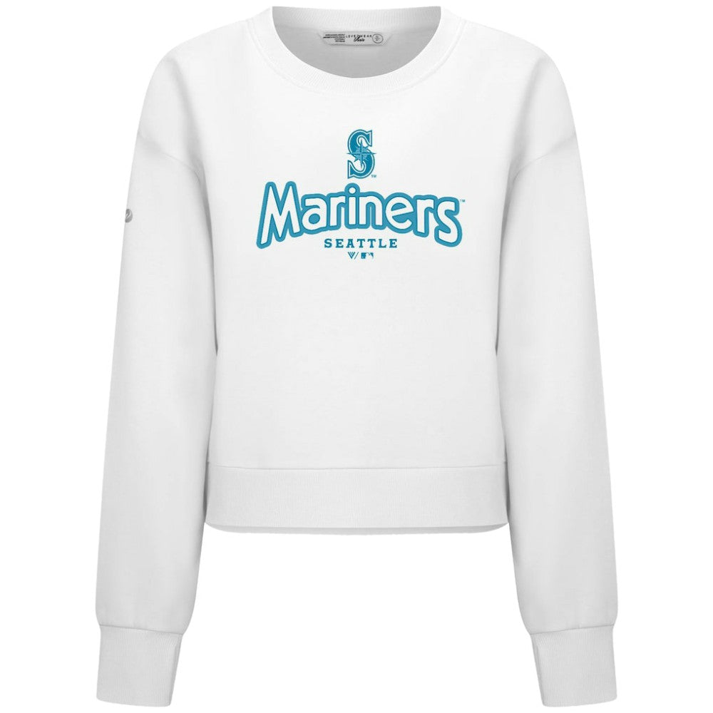 Seattle Mariners Levelwear Women's Judd Cornerstone Cropped Sweatshirt - MLB Sweatshirts