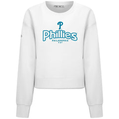 Philadelphia Phillies Levelwear Women's Judd Cornerstone Cropped Sweatshirt - MLB Sweatshirts