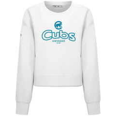 Chicago Cubs Levelwear Women's Judd Cornerstone Cropped Sweatshirt - MLB Sweatshirts