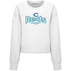 Cincinnati Reds Levelwear Women's Judd Cornerstone Cropped Sweatshirt - MLB Sweatshirts