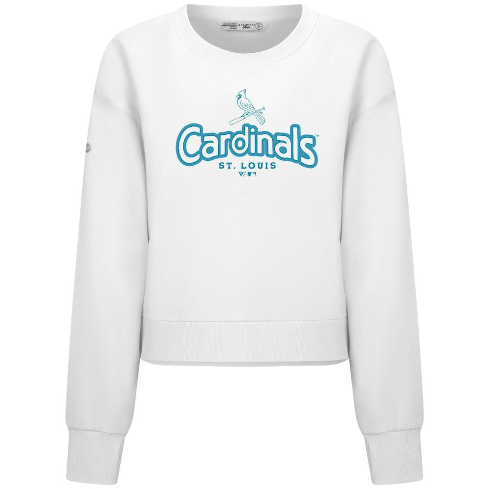St. Louis Cardinals Levelwear Women's Judd Cornerstone Cropped Sweatshirt - MLB Sweatshirts