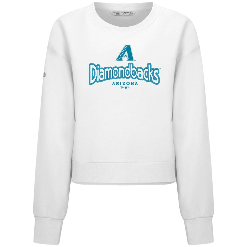 Arizona Diamondbacks Levelwear Women's Judd Cornerstone Cropped Sweatshirt - MLB Sweatshirts
