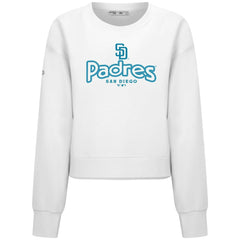 San Diego Padres Levelwear Women's Judd Cornerstone Cropped Sweatshirt - MLB Sweatshirts