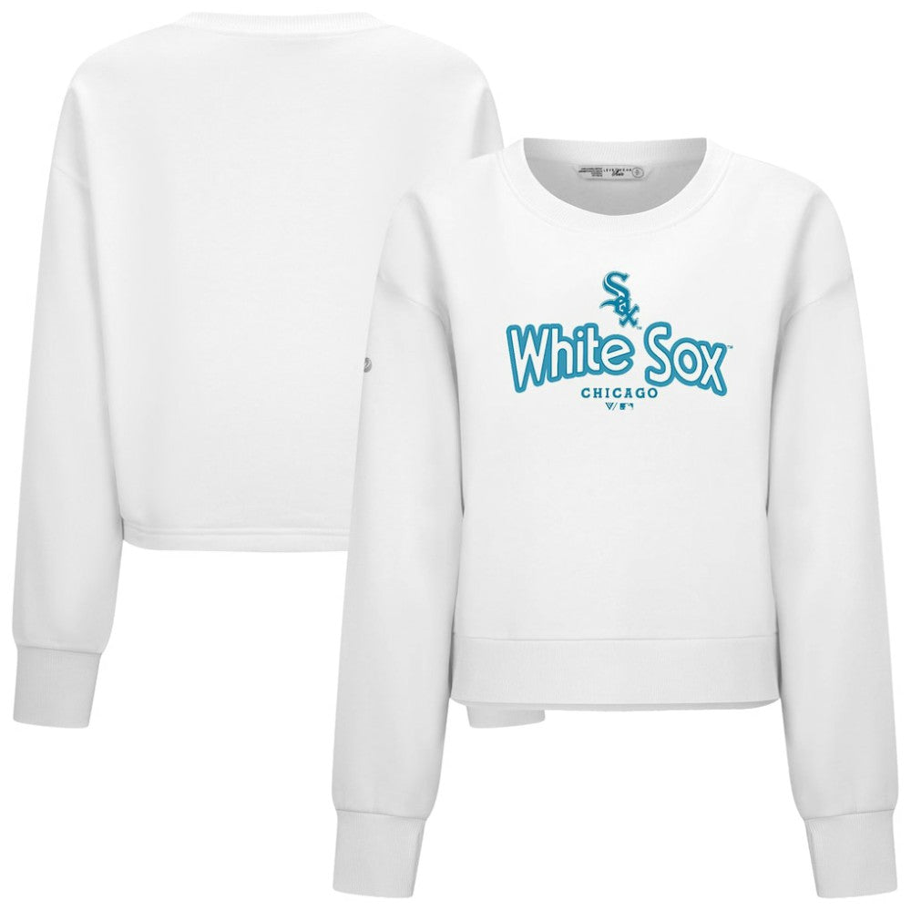 Chicago White Sox Levelwear Women's Judd Cornerstone Cropped Sweatshirt - MLB Sweatshirts