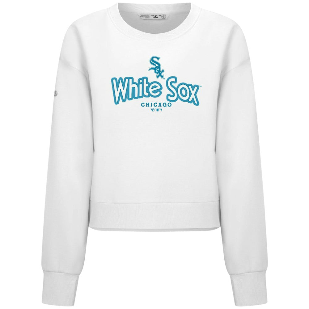 Chicago White Sox Levelwear Women's Judd Cornerstone Cropped Sweatshirt - MLB Sweatshirts