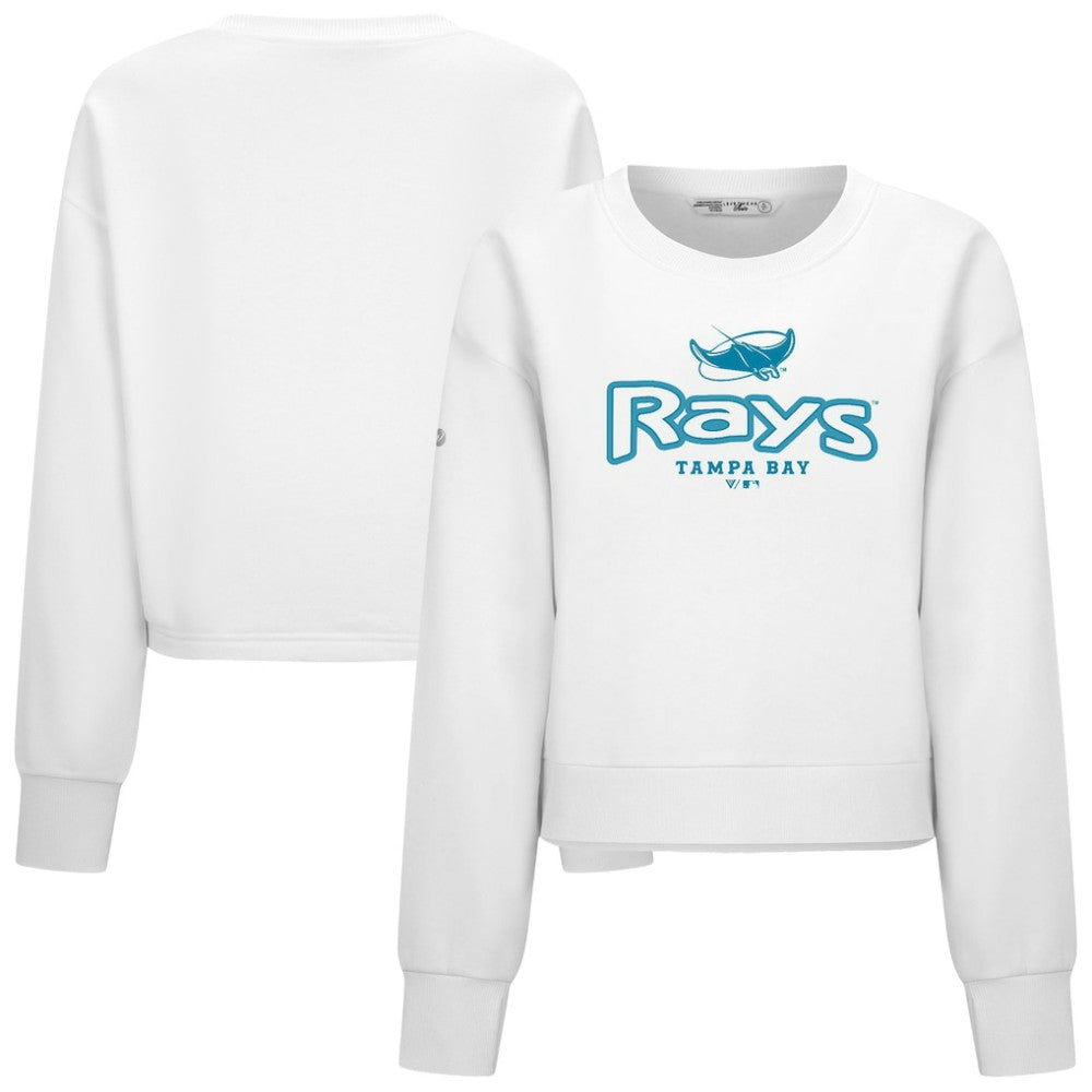 Tampa Bay Rays Levelwear Women's Judd Cornerstone Cropped Sweatshirt - MLB Sweatshirts