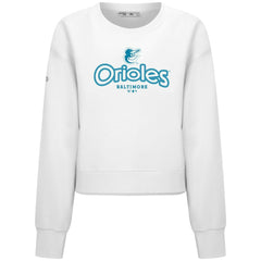 Baltimore Orioles Levelwear Women's Judd Cornerstone Cropped Sweatshirt - MLB Sweatshirts