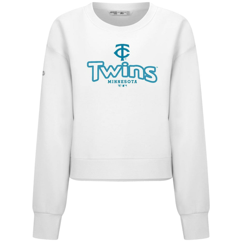Minnesota Twins Levelwear Women's Judd Cornerstone Cropped Sweatshirt - MLB Sweatshirts
