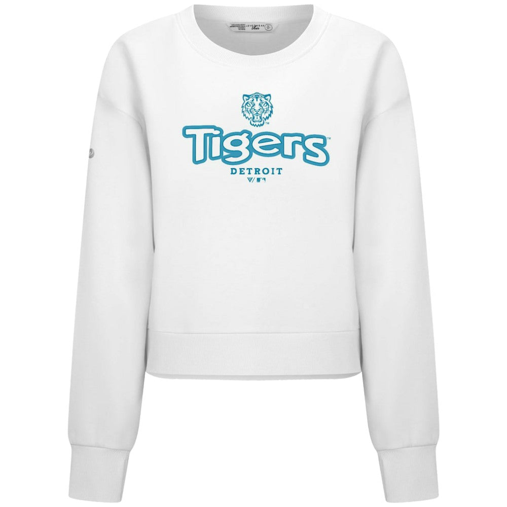 Detroit Tigers Levelwear Women's Judd Cornerstone Cropped Sweatshirt - MLB Sweatshirts