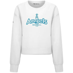 Los Angeles Angels Levelwear Women's Judd Cornerstone Cropped Sweatshirt - MLB Sweatshirts