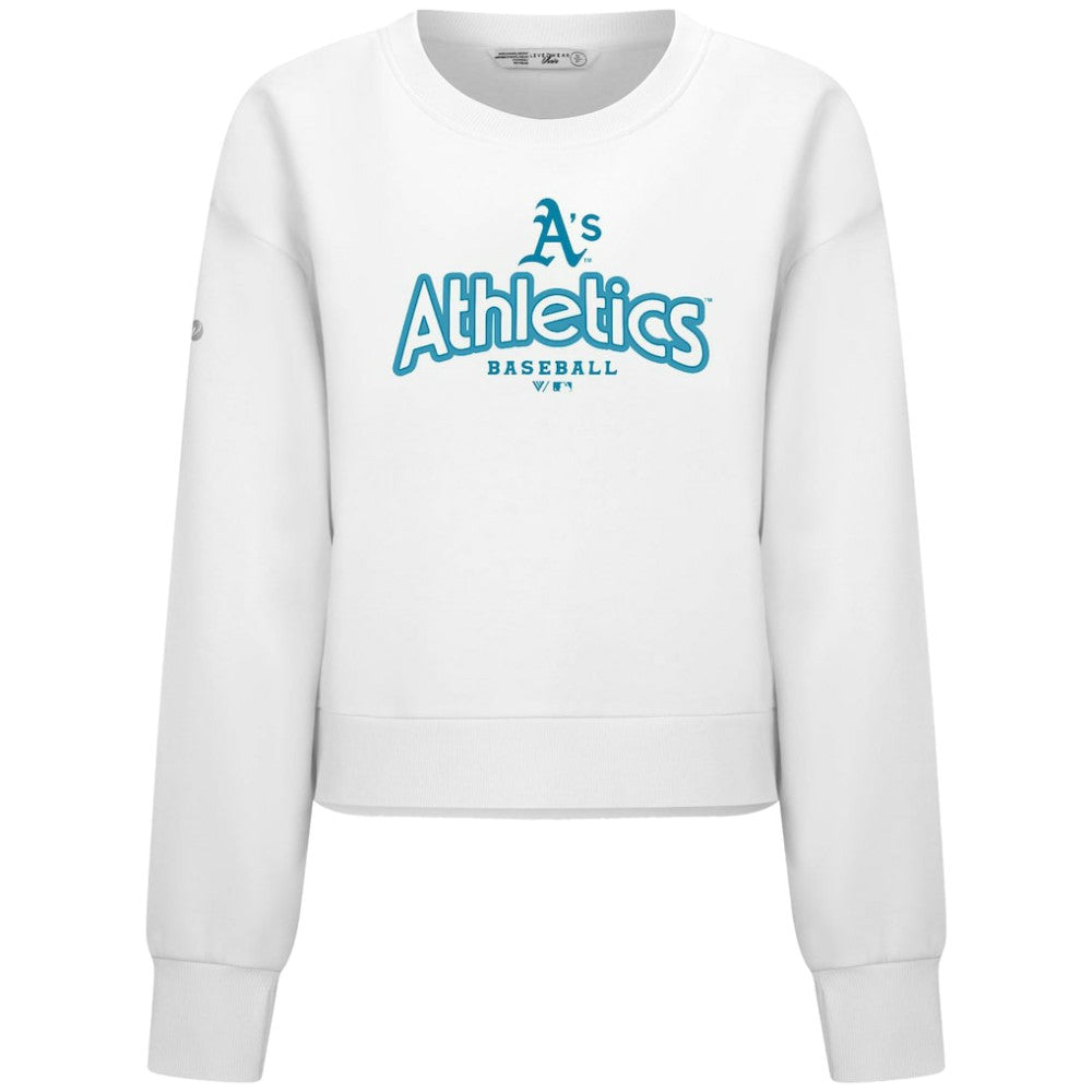 Athletics Levelwear Women's Judd Cornerstone Cropped Sweatshirt - MLB Sweatshirts