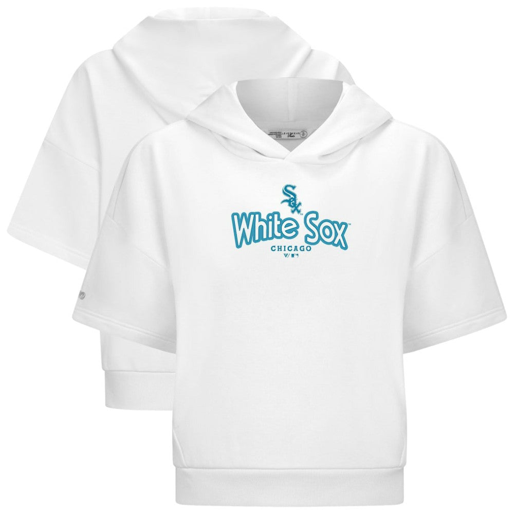 Chicago White Sox Levelwear Women's Amber Short Sleeve Cornerstone Hoodie - MLB Hoodies