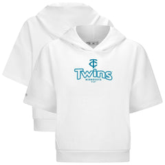 Minnesota Twins Levelwear Women's Amber Short Sleeve Cornerstone Hoodie - MLB Hoodies