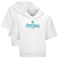 Pittsburgh Pirates Levelwear Women's Amber Short Sleeve Cornerstone Hoodie - MLB Hoodies