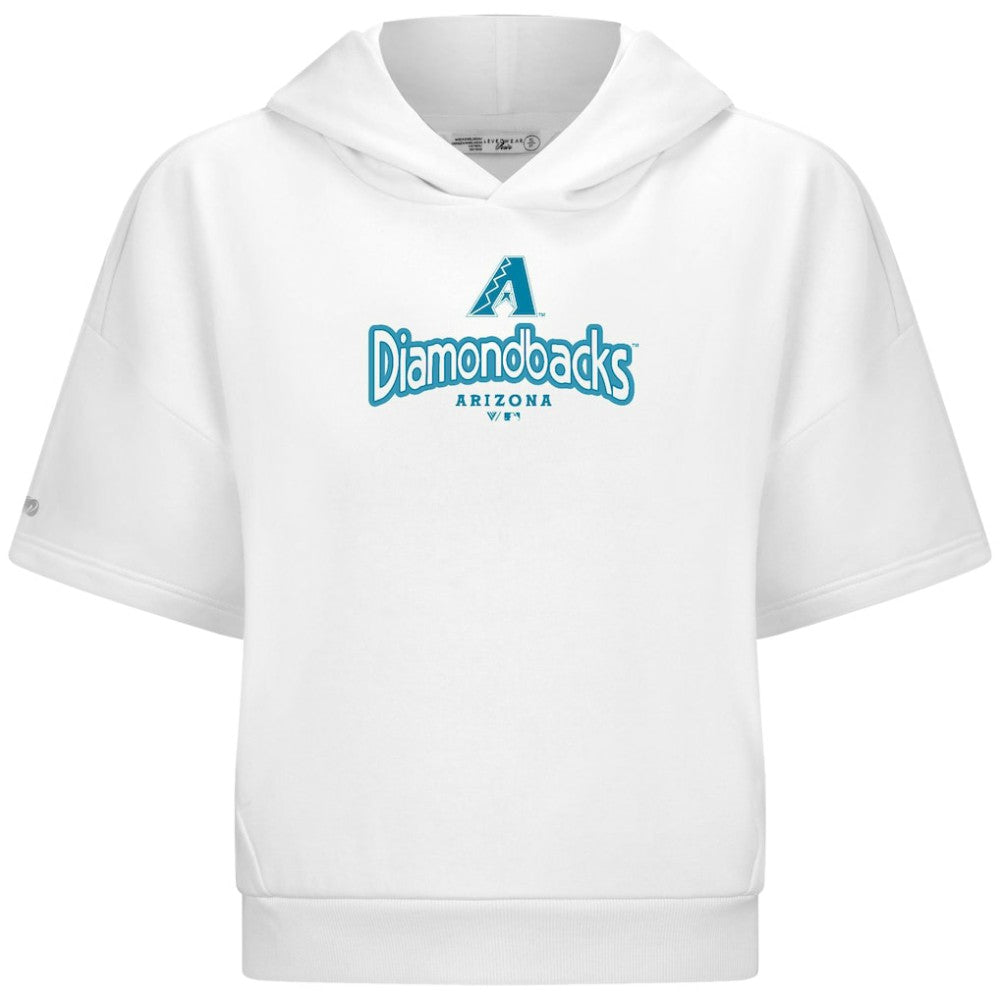 Arizona Diamondbacks Levelwear Women's Amber Short Sleeve Cornerstone Hoodie - MLB Hoodies