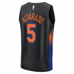 Black Jose Alvarado New York Knicks Fast Break Replica Jersey | NBA