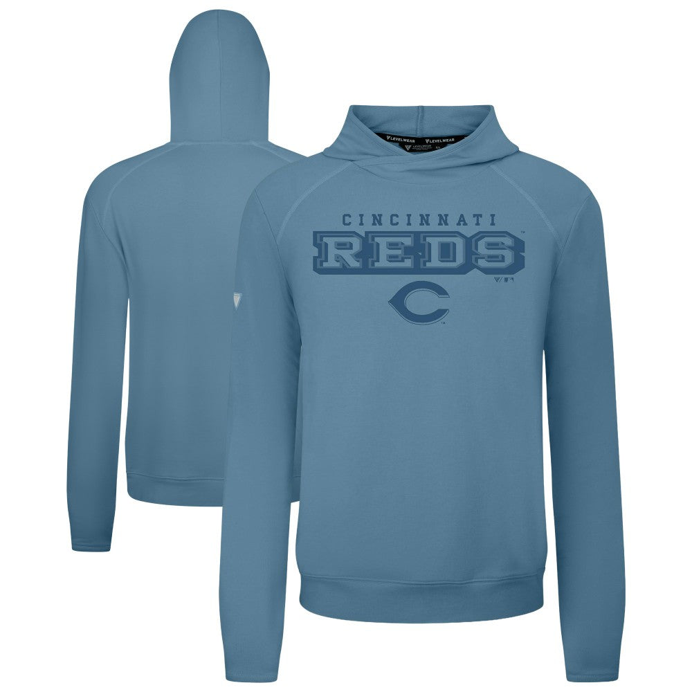 Cincinnati Reds Levelwear Mandate Tri-Blend Hoodie - MLB Hoodies