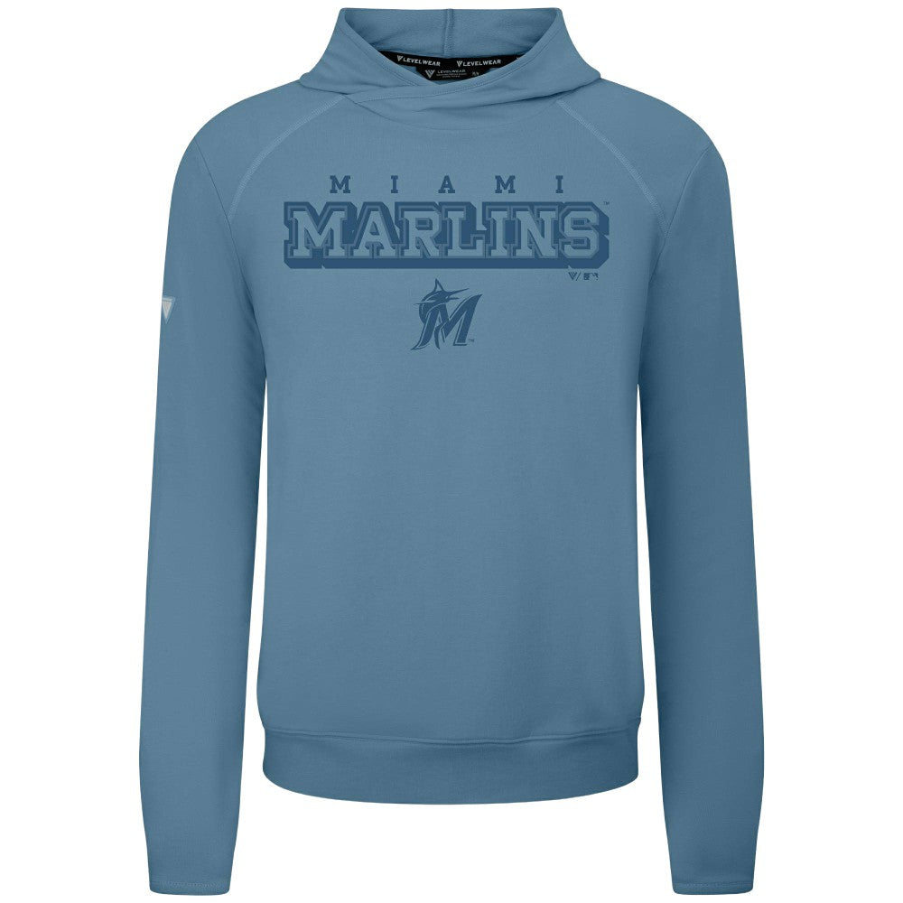 Miami Marlins Levelwear Mandate Tri-Blend Hoodie - MLB Hoodies