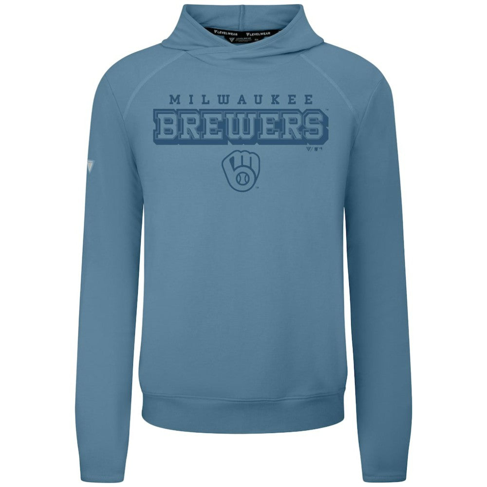Milwaukee Brewers Levelwear Mandate Tri-Blend Hoodie - MLB Hoodies