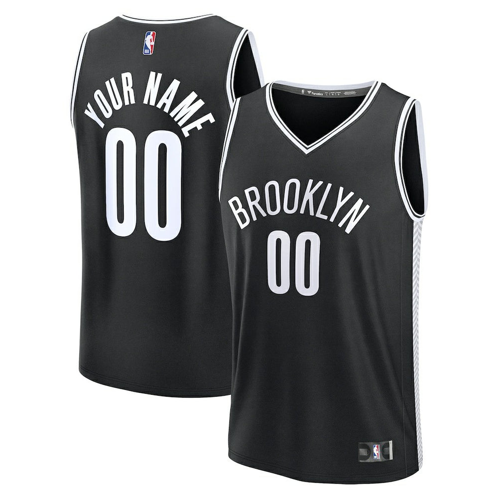 Black Brooklyn Nets Fast Break Custom Jersey | NBA