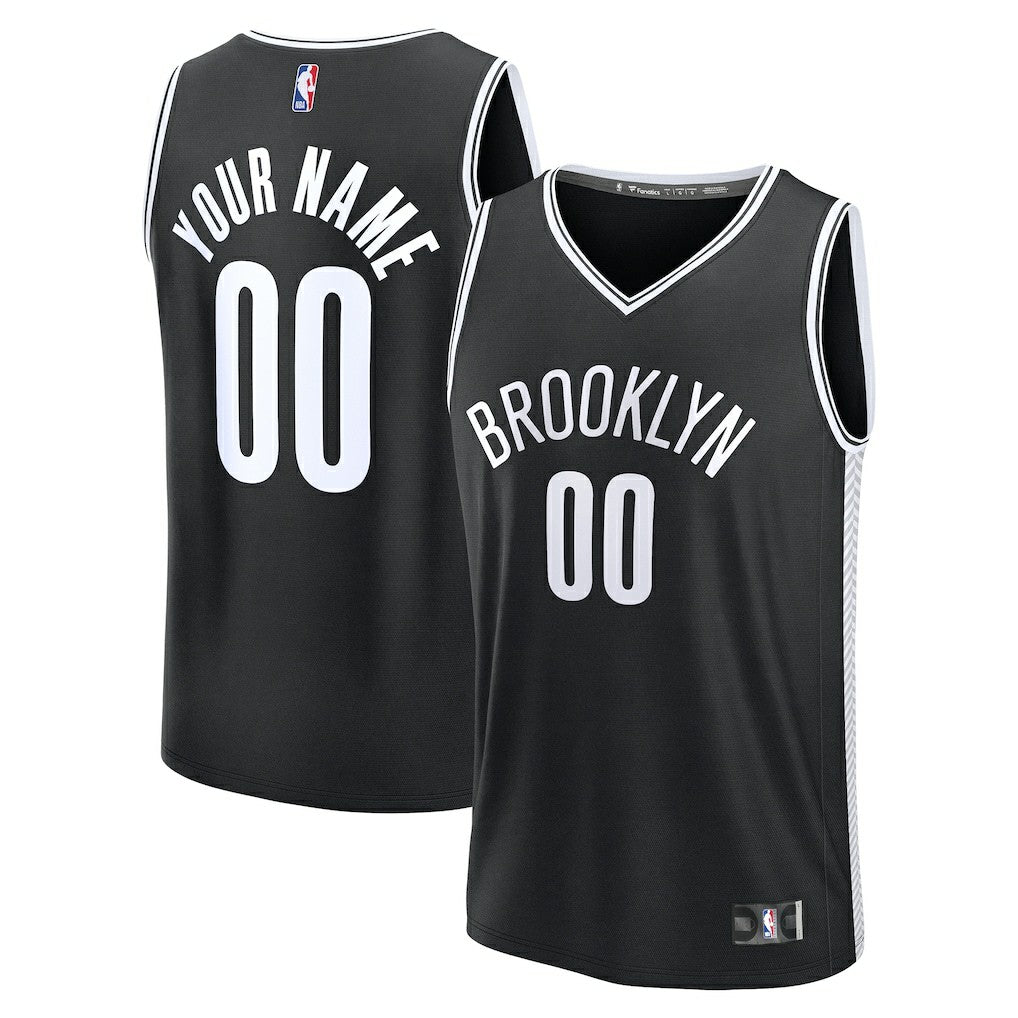 Black Brooklyn Nets Fast Break Custom Jersey | NBA