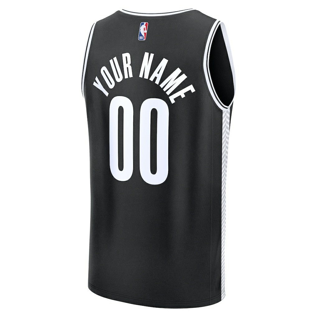 Black Brooklyn Nets Fast Break Custom Jersey | NBA