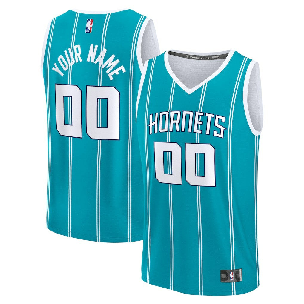 Teal Charlotte Hornets Fast Break Custom Jersey | NBA