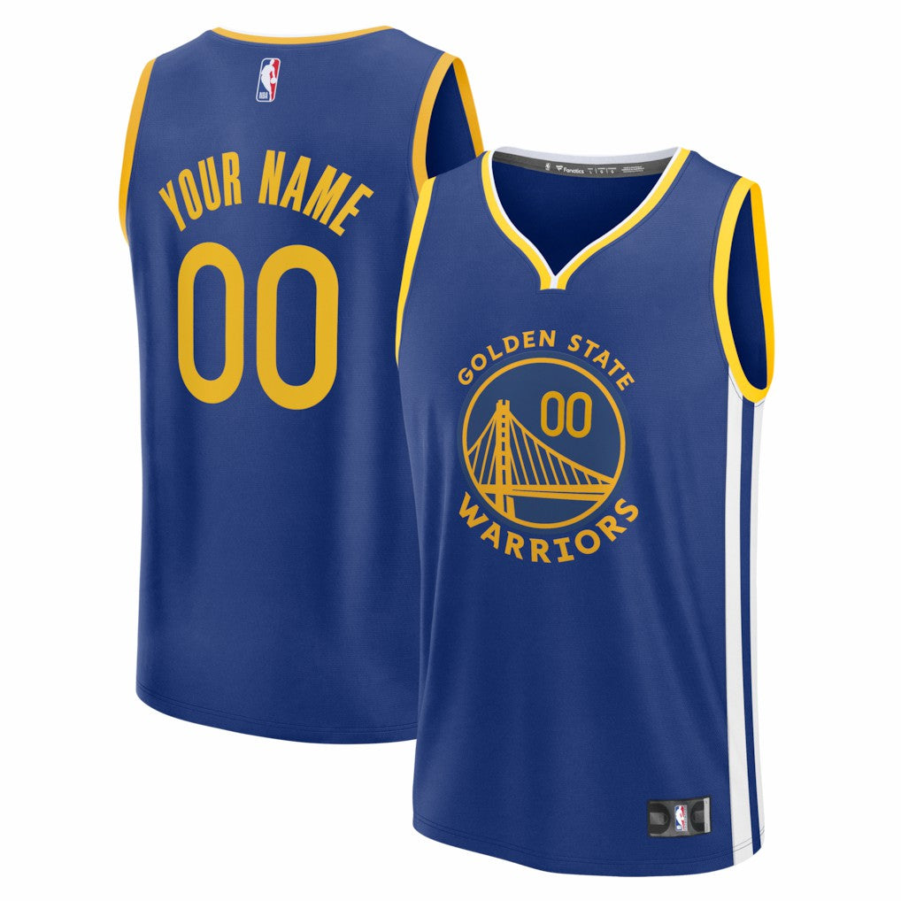 Royal Golden State Warriors Fast Break Custom Jersey sale | NBA